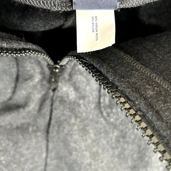 Gap Y2K Dark Gray Wool Blend Mini Skirt Size 1 Academia Preppy - Picture 7 of 9